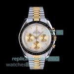 N1 Factory Swiss Replica Omega Speedmaster Yellow Gold Two-Tone Stainless Steel Watch 